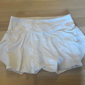 White Lulu Lemon Tennis Skirt